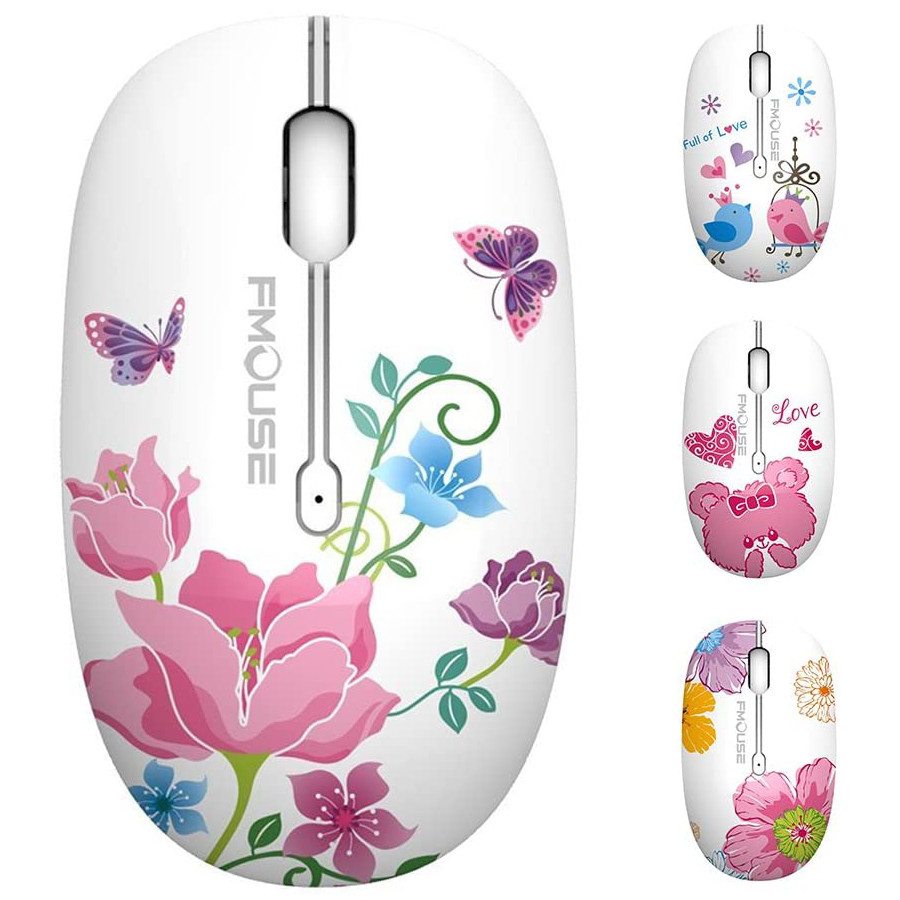 Jual M101 Ergonomics Wireless Mouse 2.4G Cute Optical Cartoon Computer ...