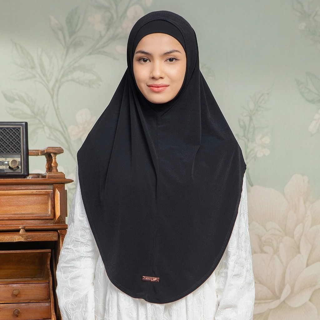 Lozy Hijab Malay Instan Lozy X Lesti (Instan Hijab Dagu Bahan Jersey)