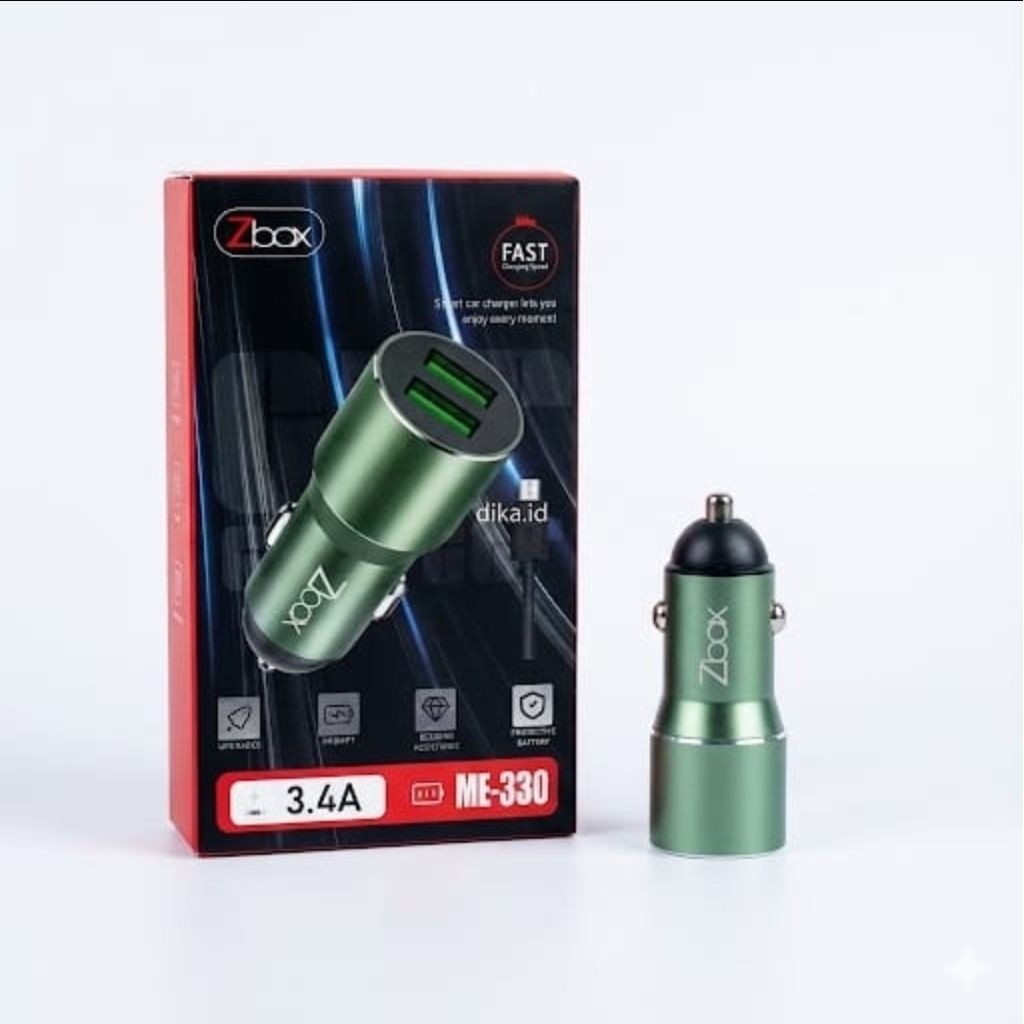 Jual Zbox Car Charger 3.4A ME-330 dengan Kabel Data Micro Gratis ...