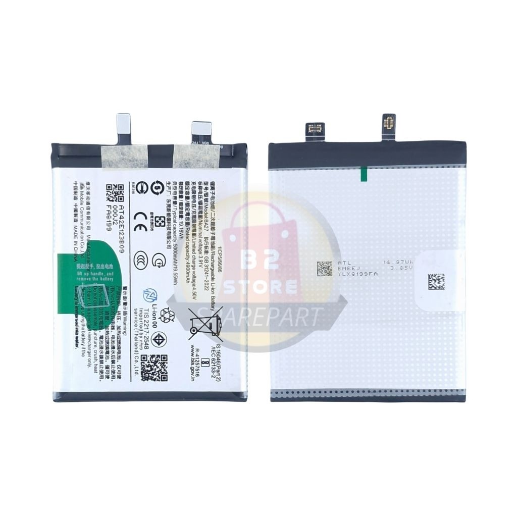 Jual Baterai BA27 Untuk Model Vivo V40 Lite / Vivo Y100 5G BA-27 High ...