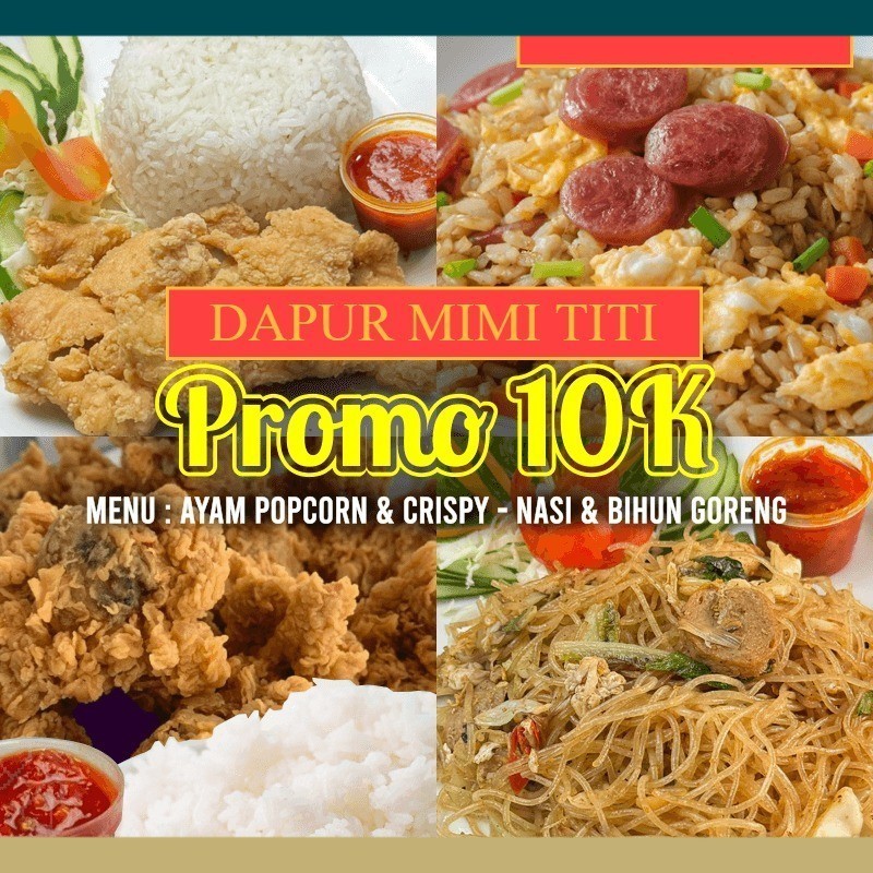 Jual ( Kirim Dalam 1 Jam )Promo 10K Nasi Ayam Popcorn / Crispy / Nasi ...