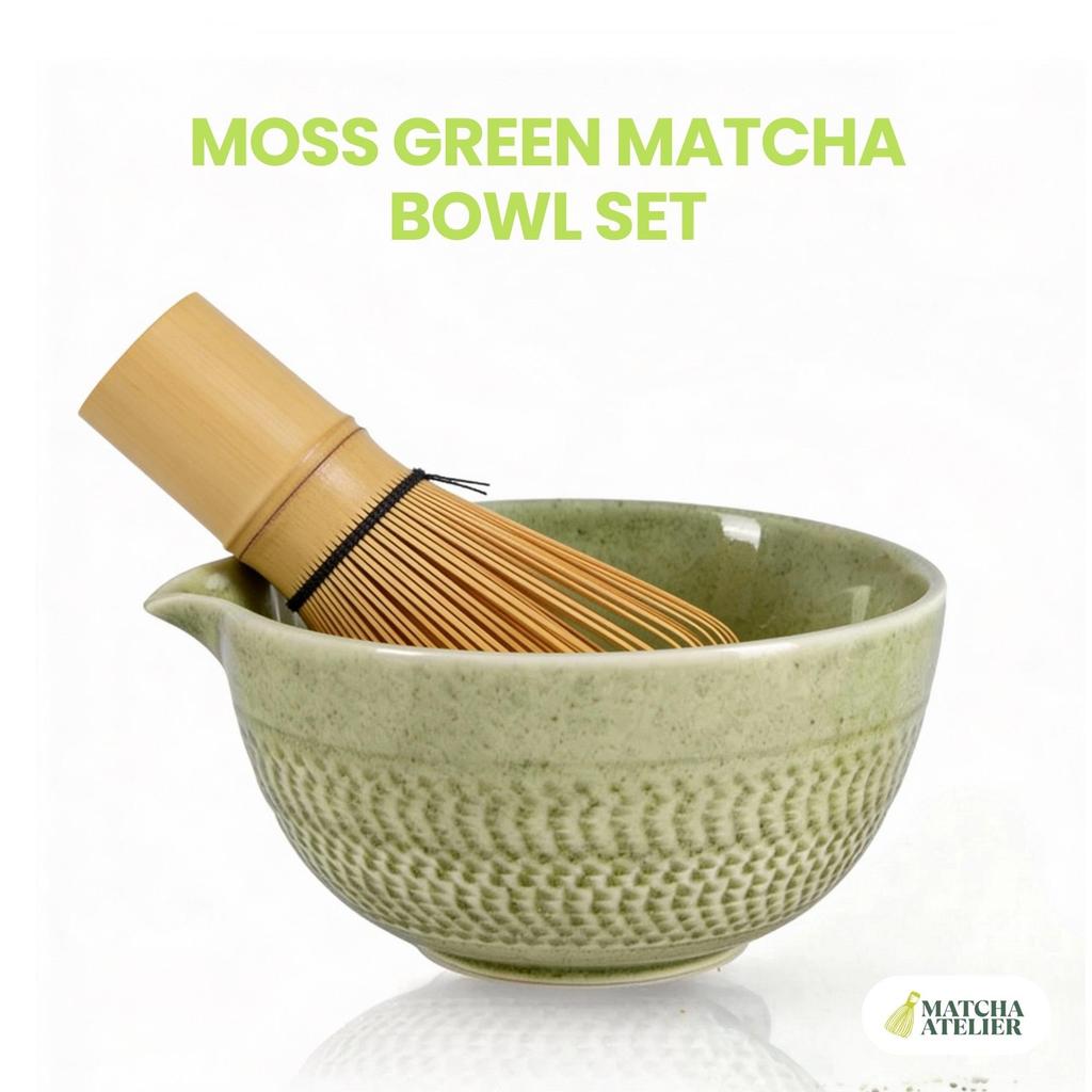 Jual Matcha Atelier Paket Alat Matcha 2in1 Moss Green Matcha Bowl ...