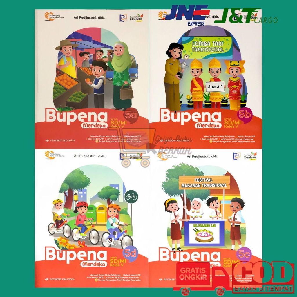Jual Kurikulum Merdeka Revisi Bupena Kelas 5A 5B 5C 5D Sd/Mi Penerbit ...