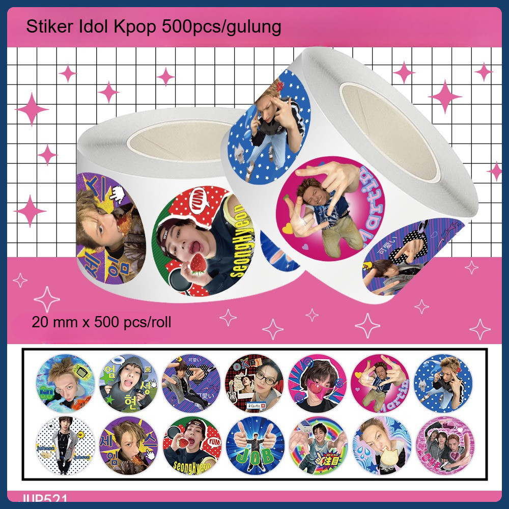 Jual 500 pcs Stiker Roll Kpop idol stickers, sealing stickers, DIY ...