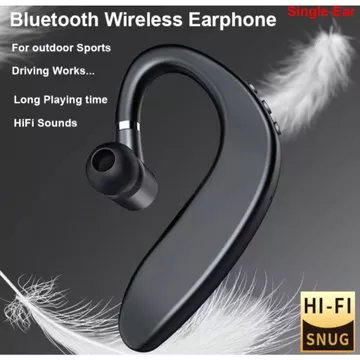 S109 TWS Bluetooth Earphone Single Ear HiFi Sound Wireless Headset Baterai Tahan Lama
