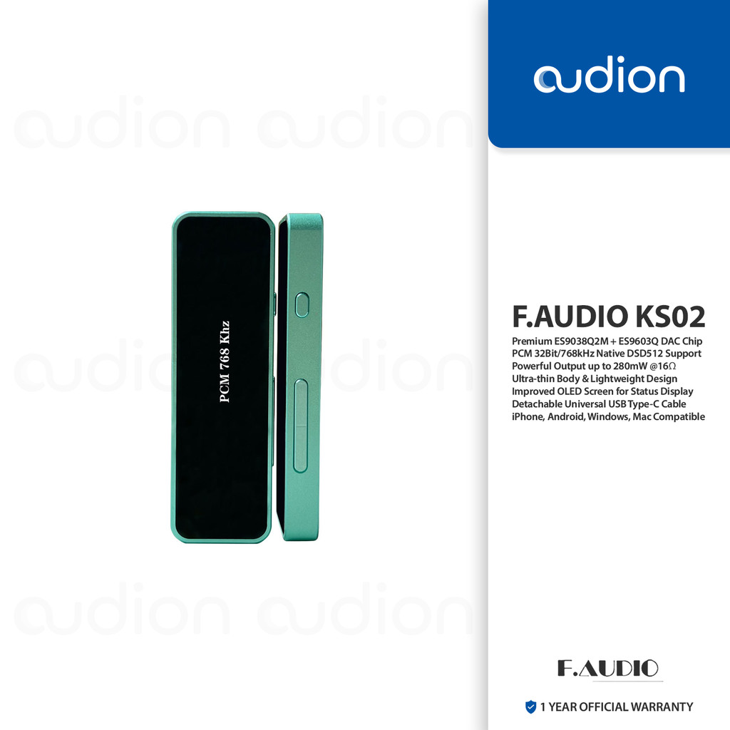 Jual F.AUDIO/F AUDIO/FAUDIO KS02 ES9038Q2M 3.5mm USB Type-C/iOS DAC/AMP ...