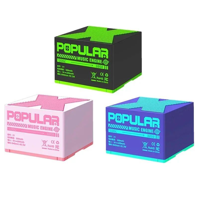 Jual Mini Bluetooth Speaker Wireless Loudspeaker Crack LED SD Card USB ...