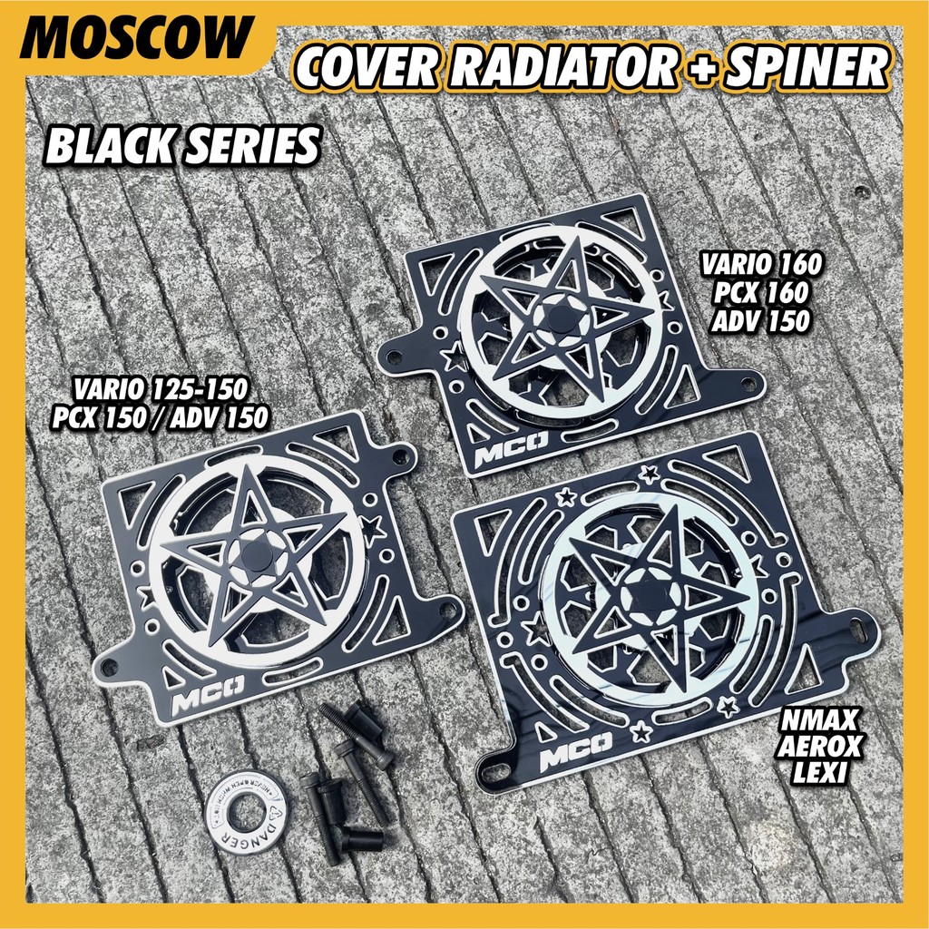 Jual COVER RADIATOR SPINER BINTANG BLACK SERIES MIRROR HONDA Tutup ...