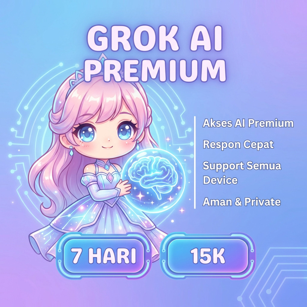 SUPER GROK AI AKUN PREMIUM 7 HARI