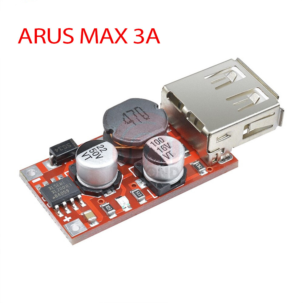 Jual A434 Module Step Down USB 1 Slot Input 5-36V Output Stabil 5V 3A ...