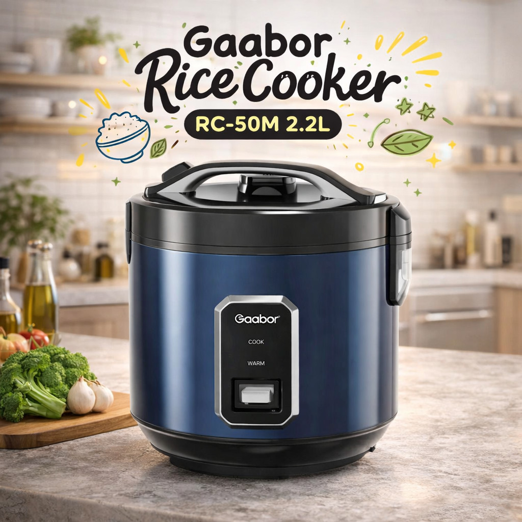 Jual Gaabor Rice Cooker RC-50M 2.2L Hemat Listrik 400W Kapasitas Besar ...