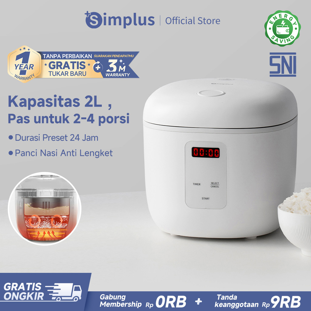 Jual Simplus Rice Cooker MagicCom 2L Panci food-grade anti lengket ...