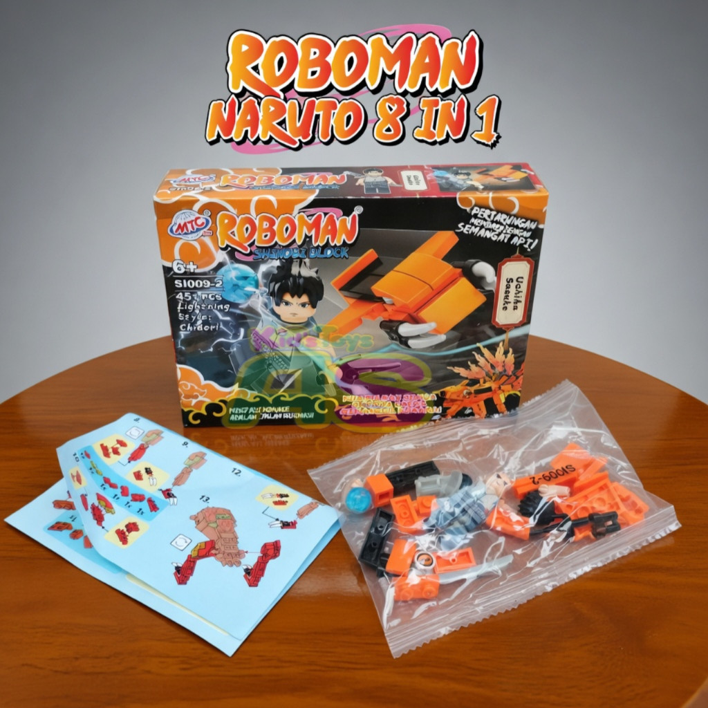 Jual MARDATILA STORE MAINAN ROBOMAN NARUTO 8 IN 1 / MAINAN ROBOMAN ...