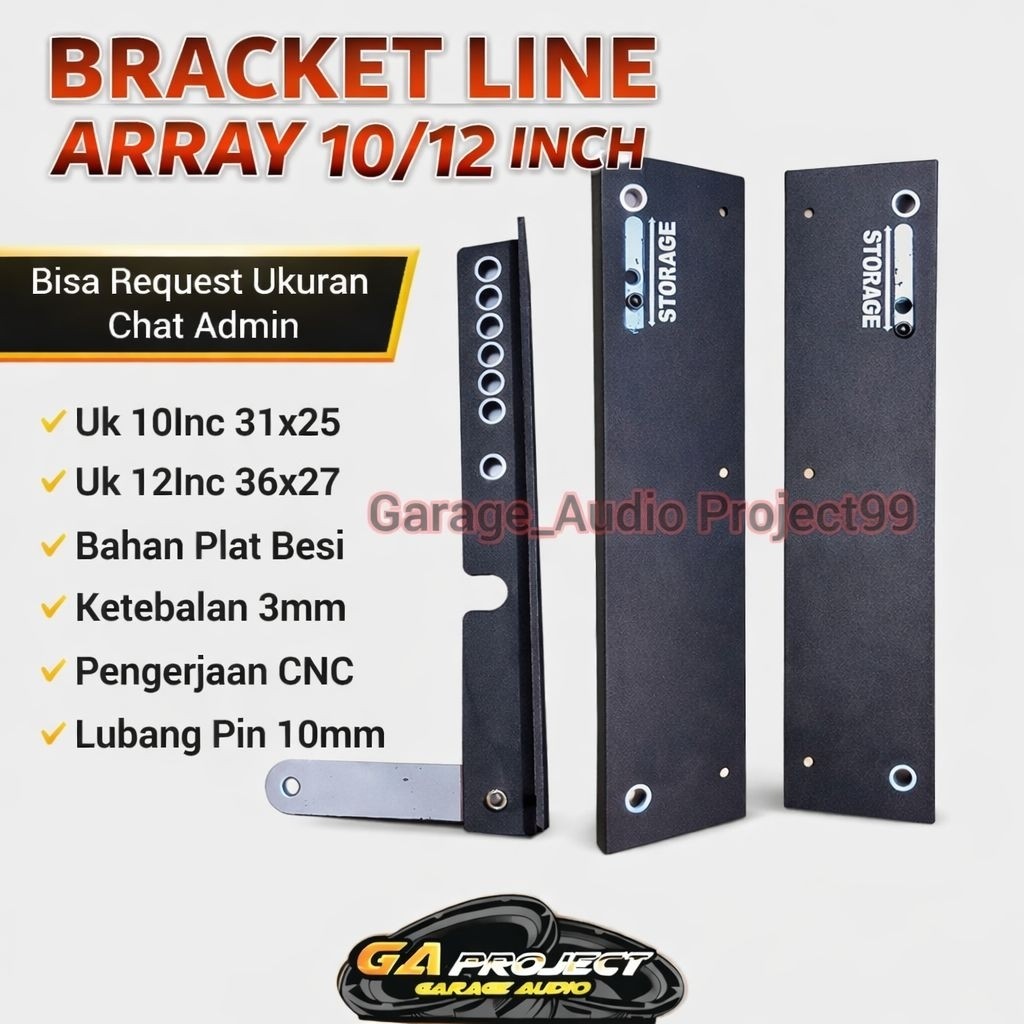 Jual Bracket Line Array Bracket Sound Gantung 10/12 Inc 3 WAY Bahan ...