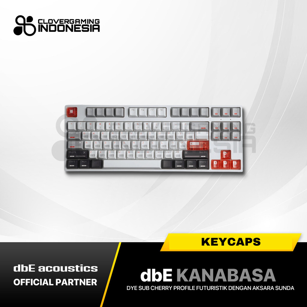 Jual [KEYCAPS ONLY] dbE KANABASA Keycaps Dye-Sub Futuristik dengan ...