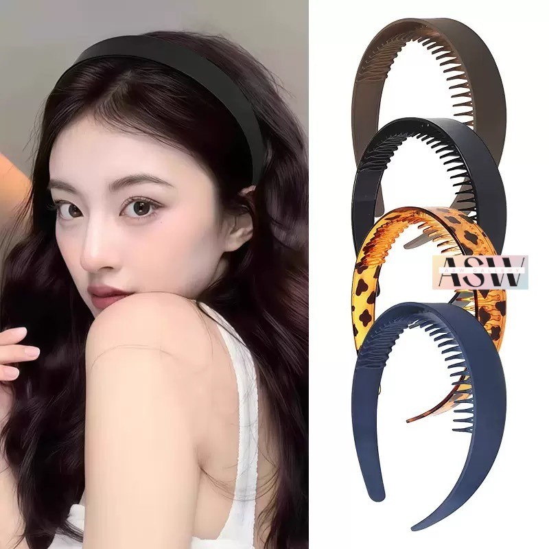 Jual Bando Sirkam Glossy Doff Wanita Korean Style Bando Leopard ...
