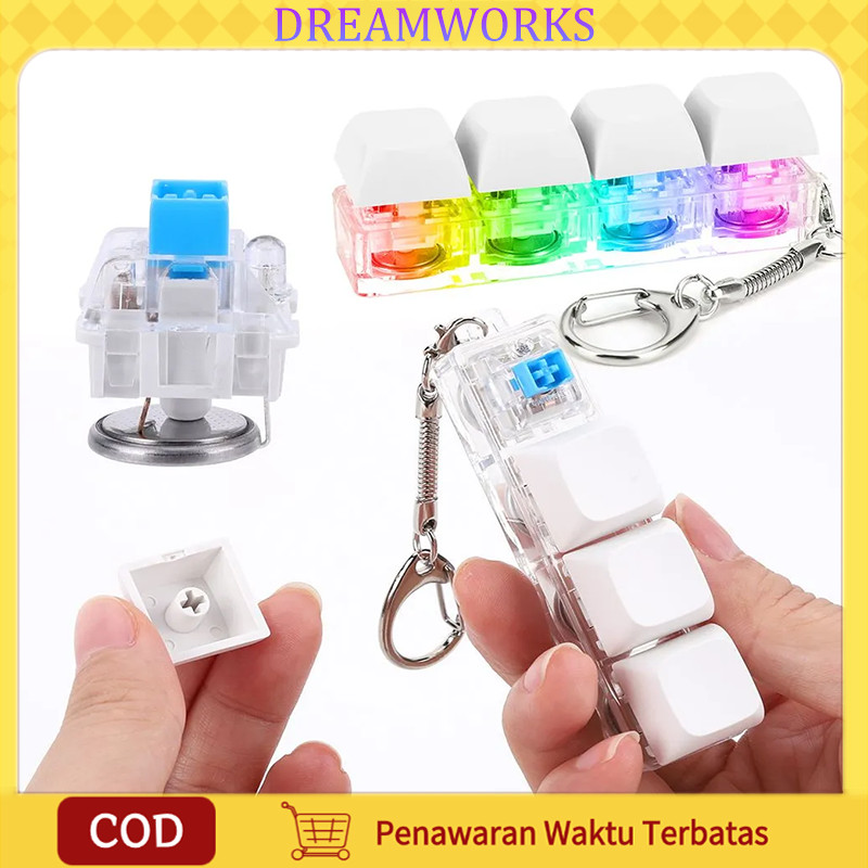 Jual [Bersinar]Gantungan Kunci Mechanical Dopamin Keyboard Fidget ...