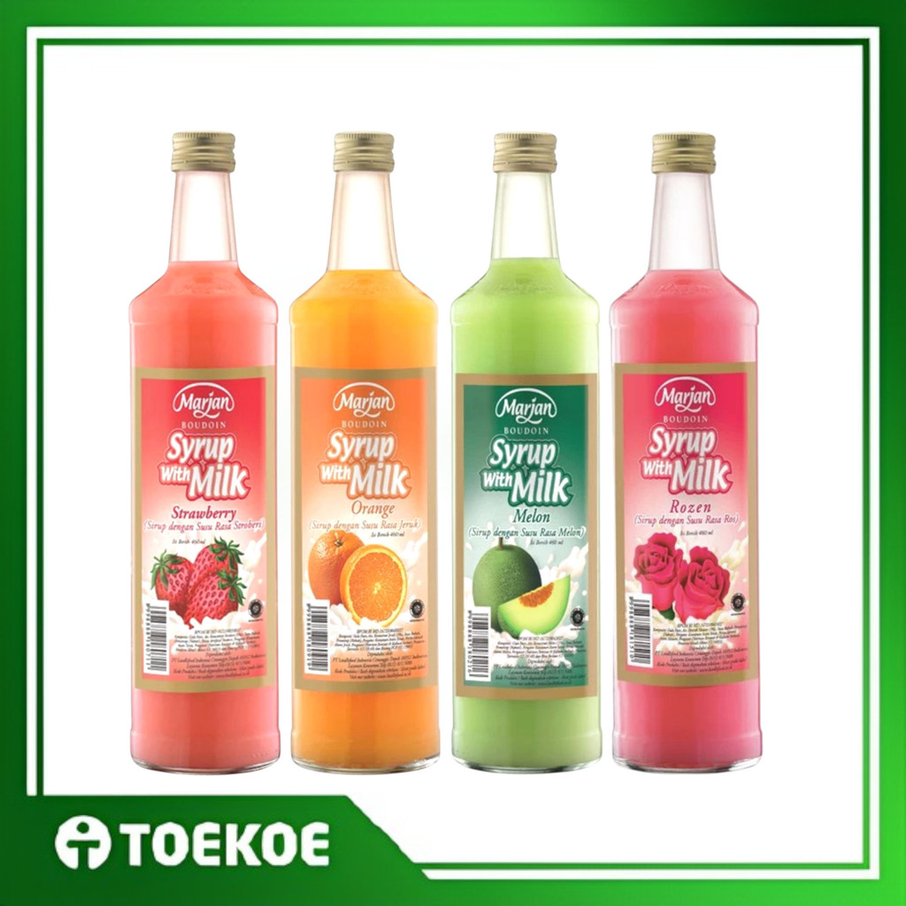 Jual TOEKOE Sirup Marjan Boudoin MILK 460ml Semua Varian Rasa (WAJIB CO ...