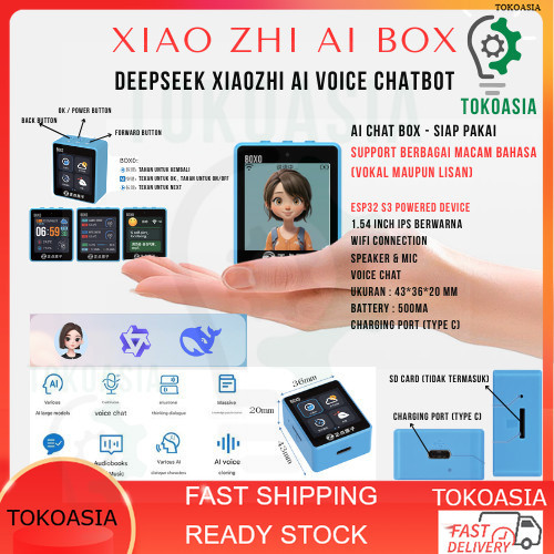 Jual XIAO ZHI AI BOX - AI Voice Chatbot SIAP PAKAI - ESP32 S3 N16R8 ...