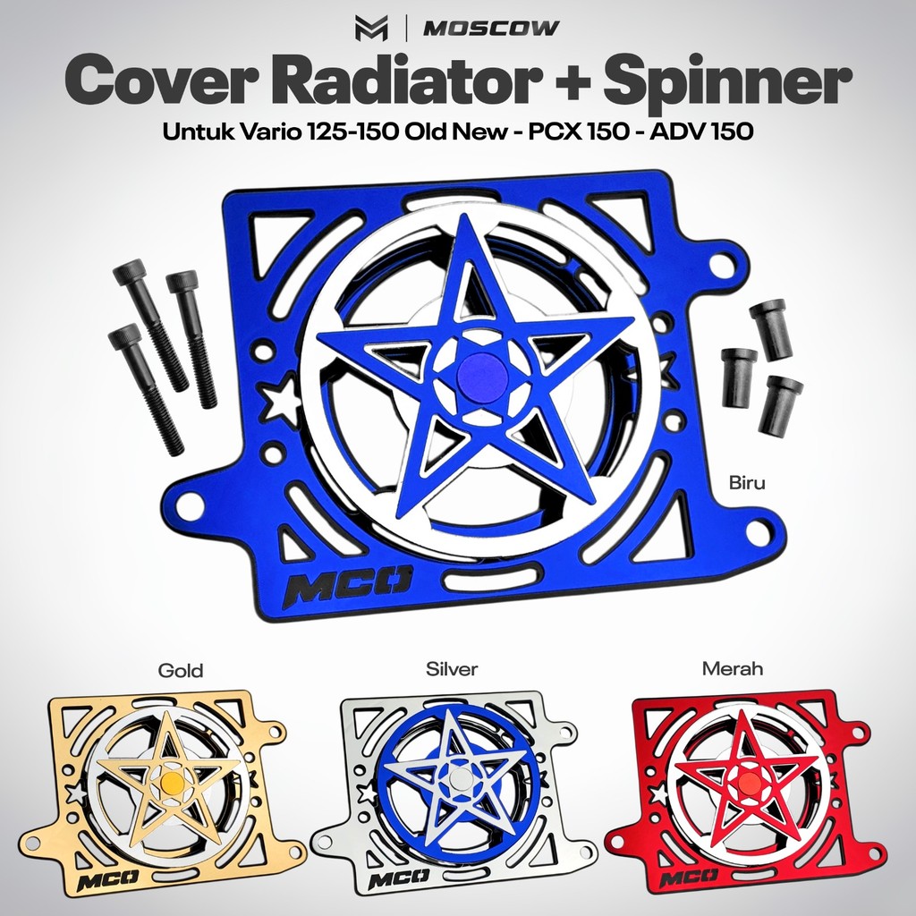 Jual COVER RADIATOR SPINER BINTANG VARIO 125 150 ADV 150 PCX 150 Tutup ...
