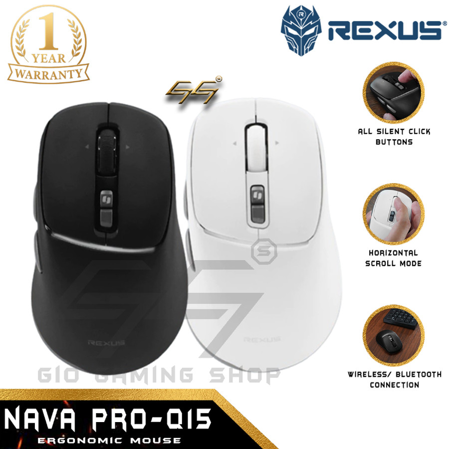 Jual Rexus Nava Pro Q15 Q-15 Q 15 Mouse Office Wireless Silent ...