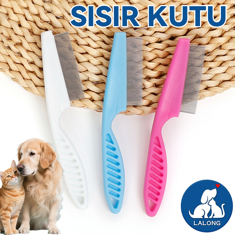Jual Kucing Anjing Kutu Sisir Kucing Sisir Kutu Gagang Pendek Sisir ...