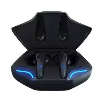 TWS G11 Earphone Bluetooth 5.0 Gaming LED Lamp Low Latency Headset Musik Bass Wireless Mic