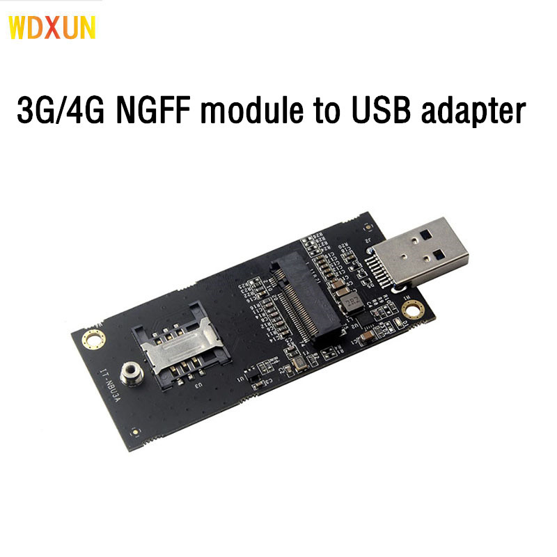 Jual NGFF to USB adapter with SIM card key slot B adapter card for ngff ...