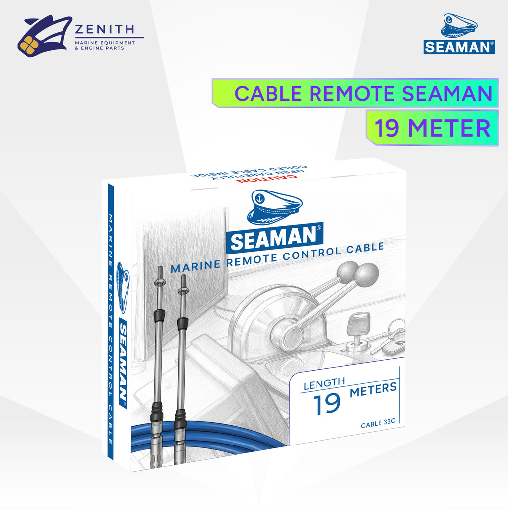 Jual KABEL REMOTE GAS KAPAL 19 METER / CABLE REMOTE SEAMAN BLUE ...