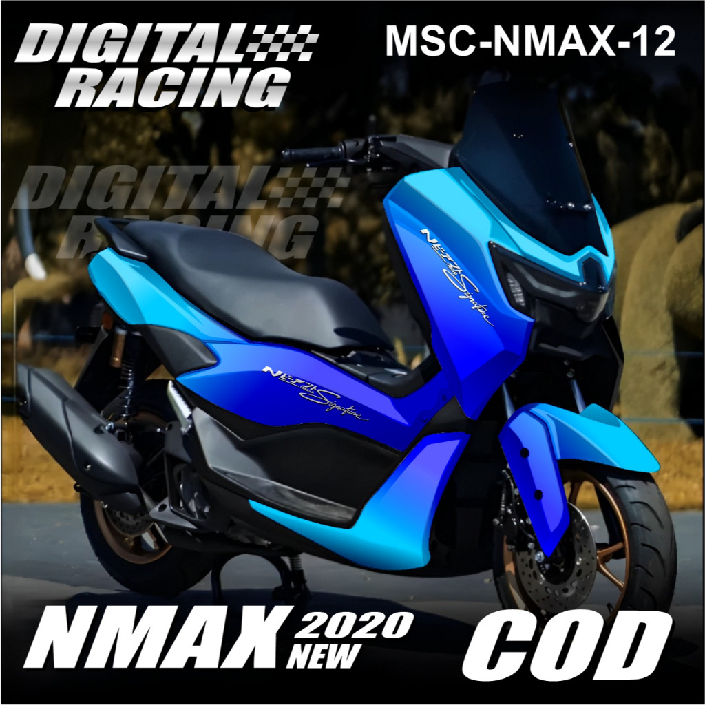 Jual ( DIGITAL RACING )Decal Stiker Nmax Turbo 2020 Full Body Sticker ...