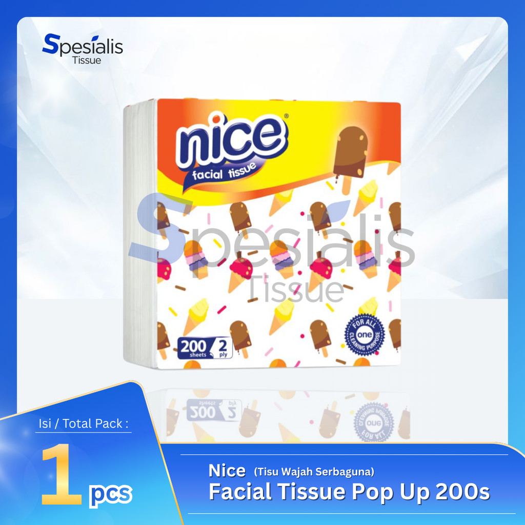Jual Tissue Nice Pop Up 200 Sheets 2 Ply/Tissue Facial Pop Up | Shopee ...
