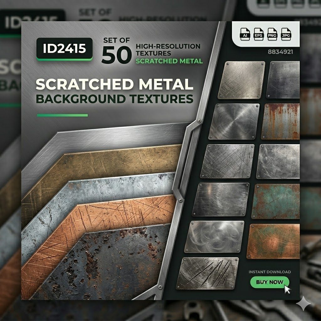Jual ID2415 - 50 Scratched Metal Background Textures 6526333 | Koleksi ...