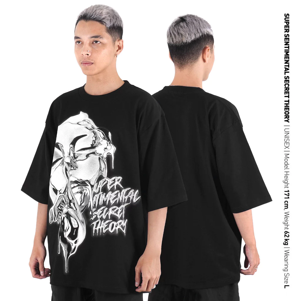 SSST Flecks Oversize T-Shirt Hitam 235 GSM Premium Streetwear - Kaos Oversize