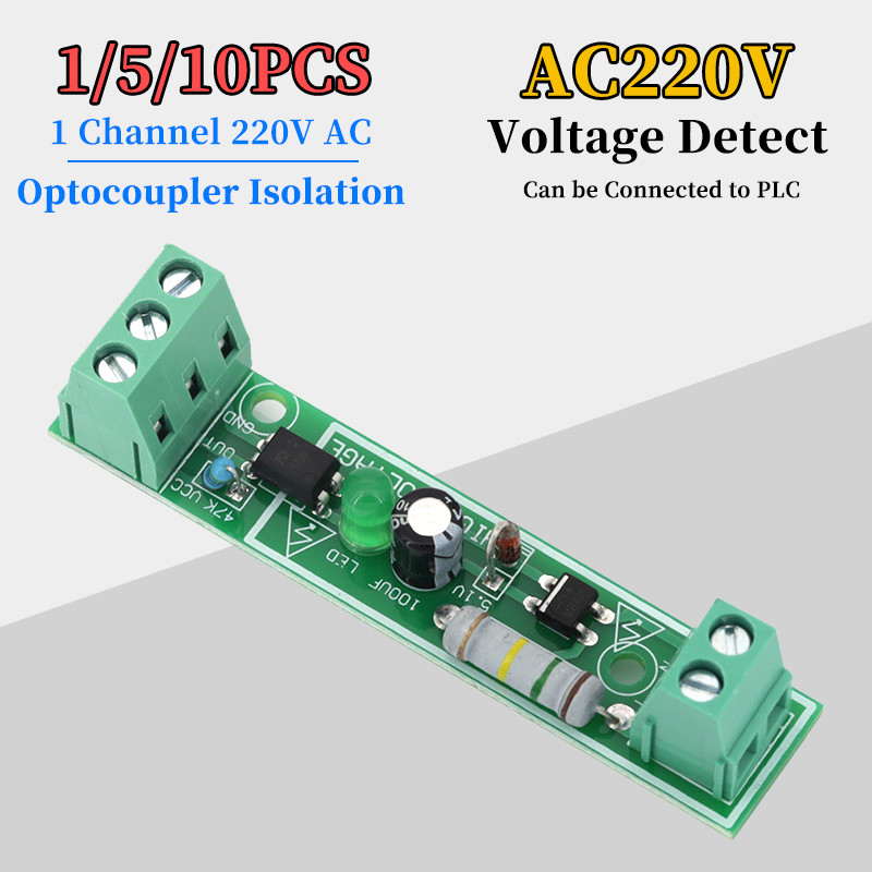 Jual 1/5/10Pcs 1 Channel 220V AC Optocoupler Module 220V Optocoupler ...