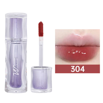WindWind Ice Iron Lip Glossy Watery Glow Lipstik Lip Glaze Mirror Lip Gloss Mousturizing Lip
