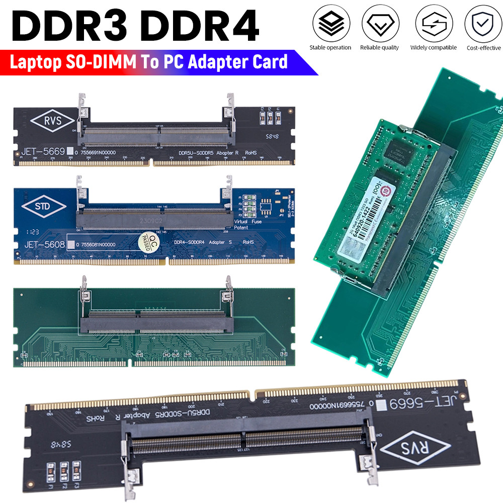 Jual DDR4 DDR3 Memory RAM Connector Laptop To Desktop Adapter SO-MM To ...