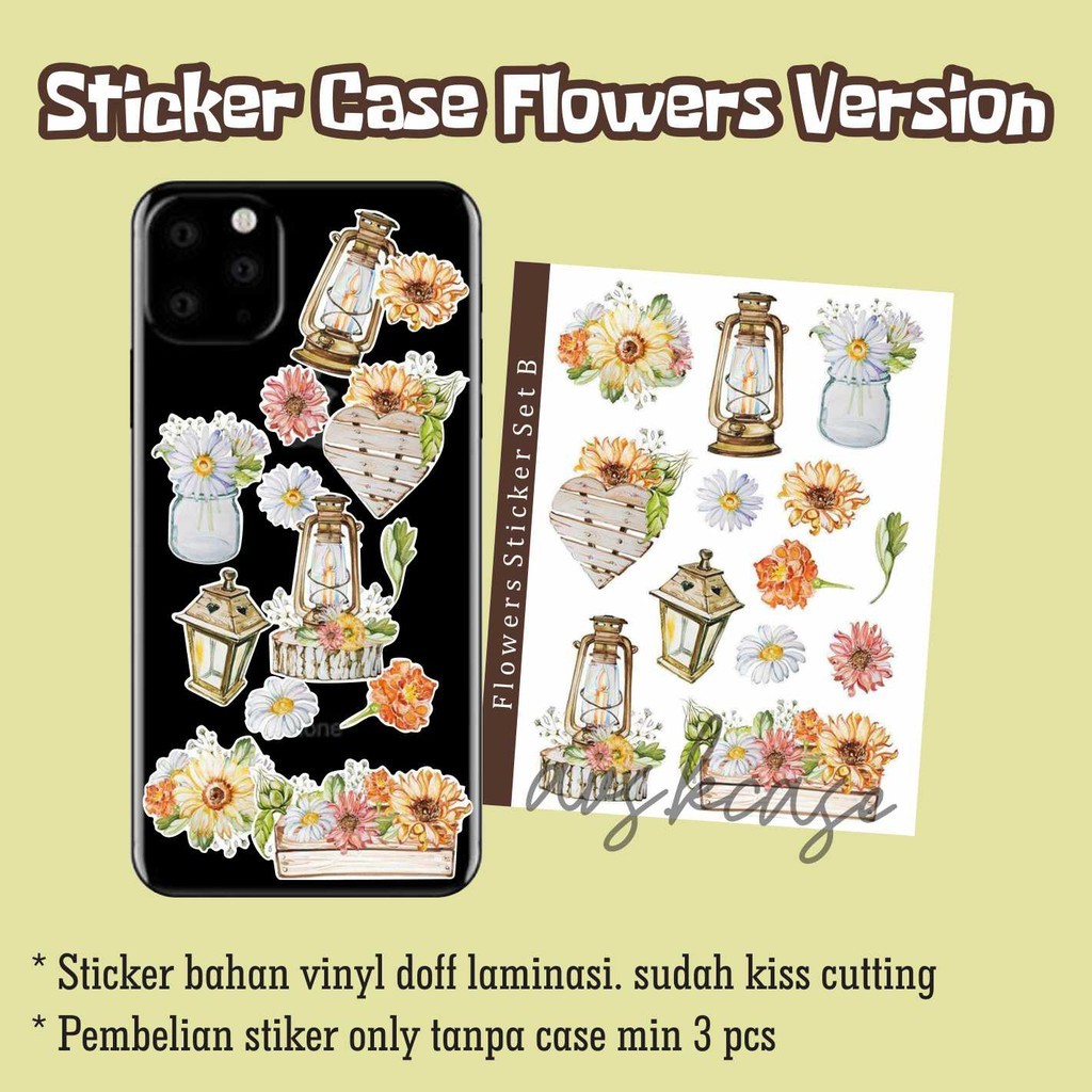 Jual Sticker HP sticker case Flowers Version Sticker Case Bunga ...