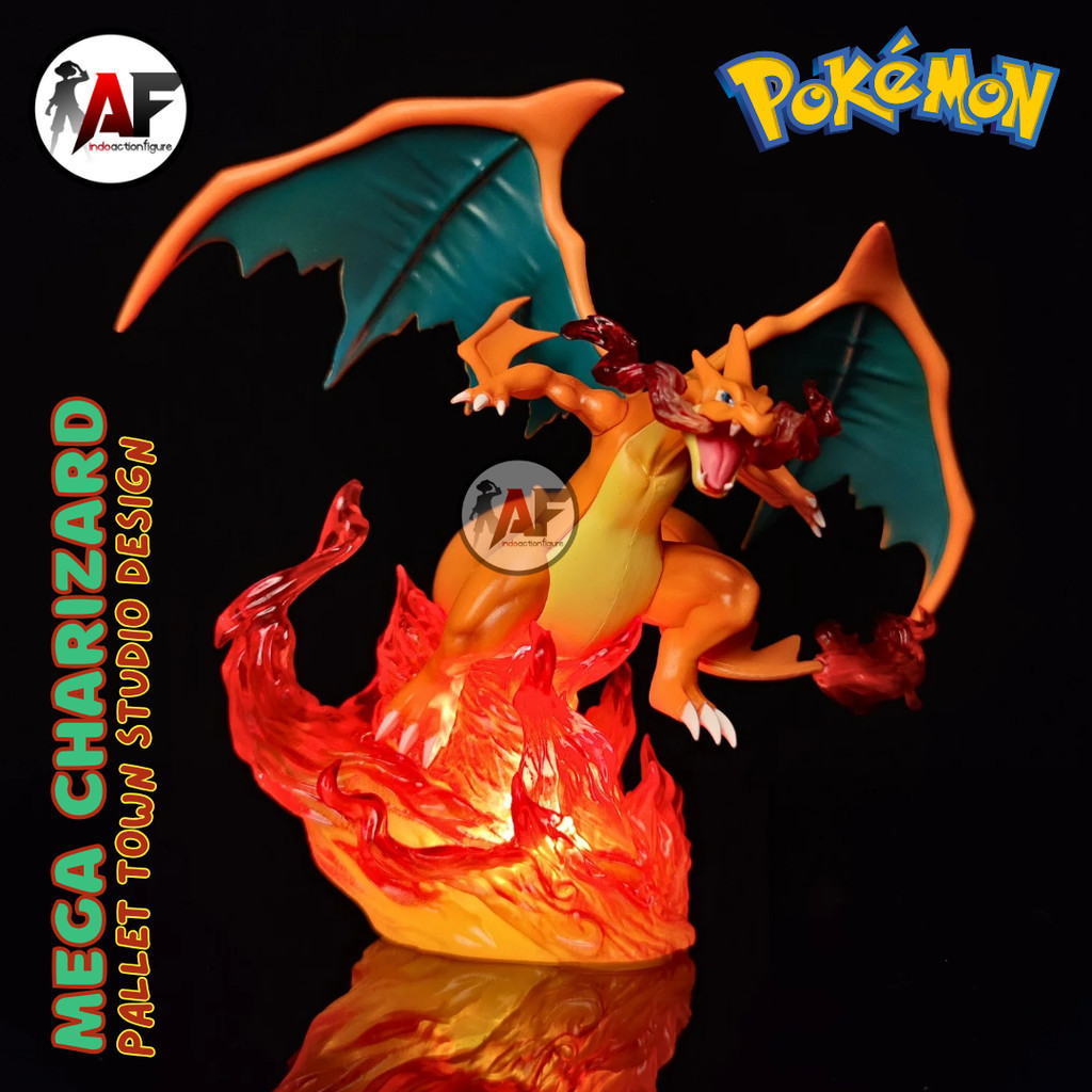 Jual Statue Action Figure Pokemon Charizard AM Studio & Mega Charizard ...
