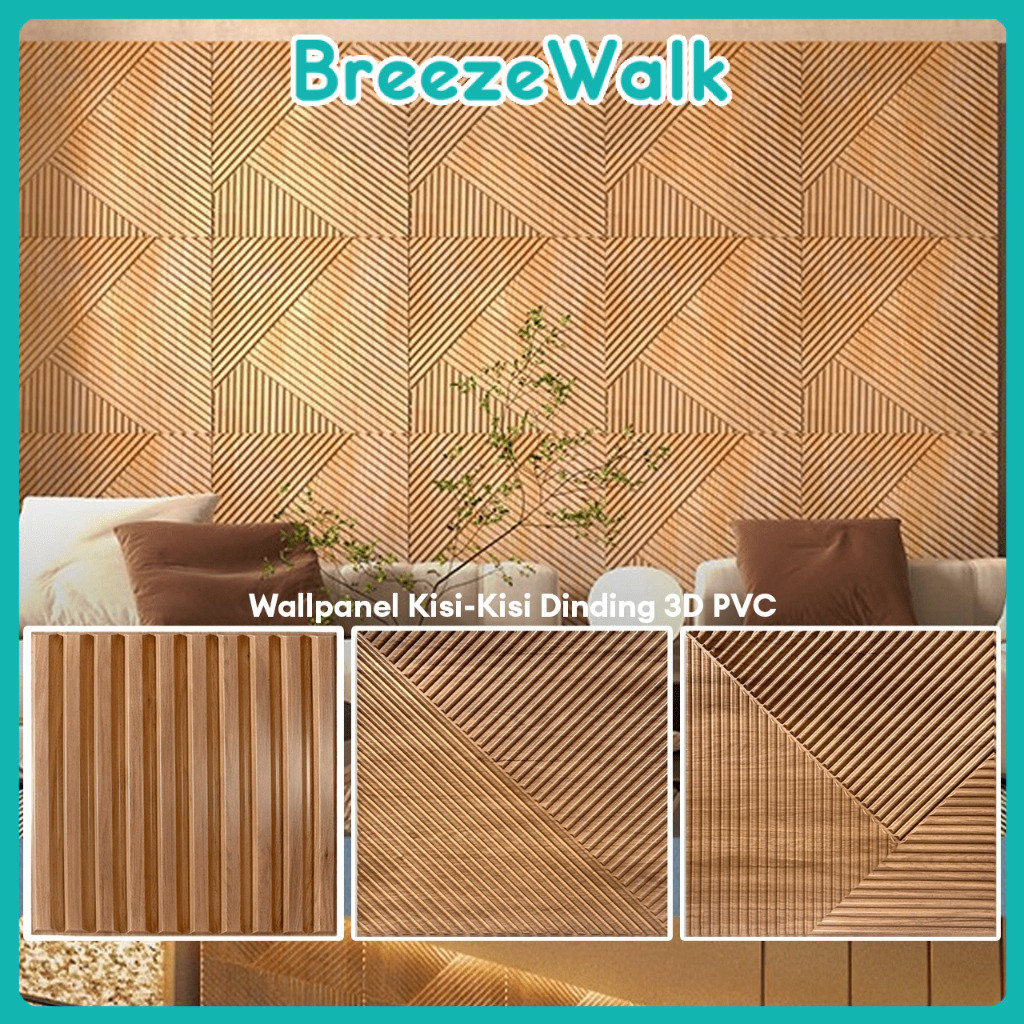 Jual Breezewalk - Wall Panel 3D PVC Motif Kayu Wallpaper Dinding Wood ...