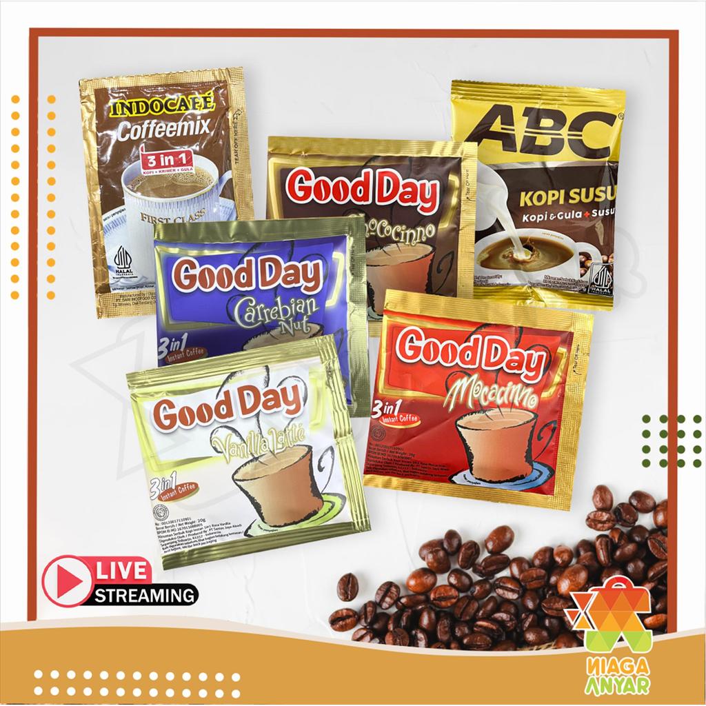 Jual NA Indocafe Abc Good Day Kopi Instan Sachet Satuan