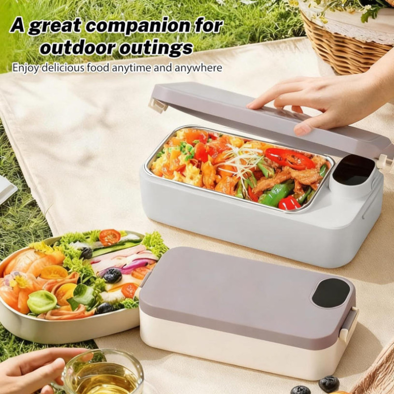 tampilan kontrol suhu pada lunch box pemanas 900ml