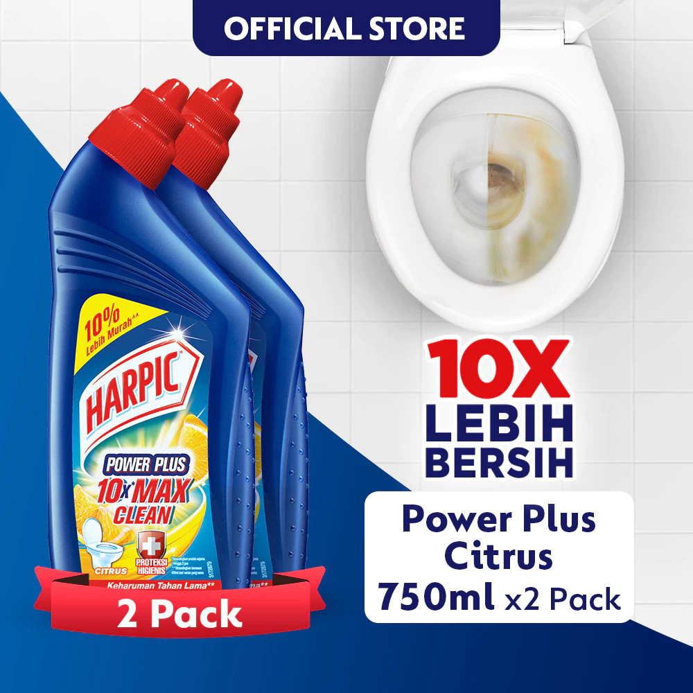 Jual Harpic Power Plus Citrus Botol 750ml (2 Pcs) - Pembersih Toilet