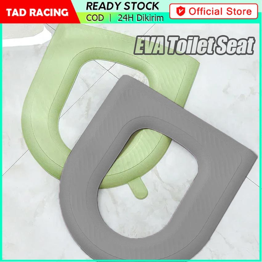 Cover Dudukan Toilet Silikon Anti Air Lembut Alas Duduk / Pelindung Closet EVA Lembut Higienis & Nyaman / Sarung Dudukan WC Bentuk U Tahan Air untuk Kamar Mandi Praktis / Toilet Seat Cover