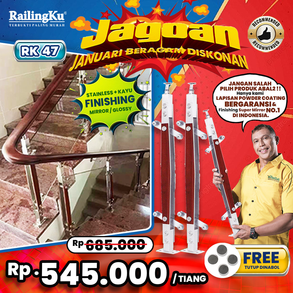 Jual Railing Tangga Stainless Nature Desain Railingku [JAGOAN!] RK 47 ...
