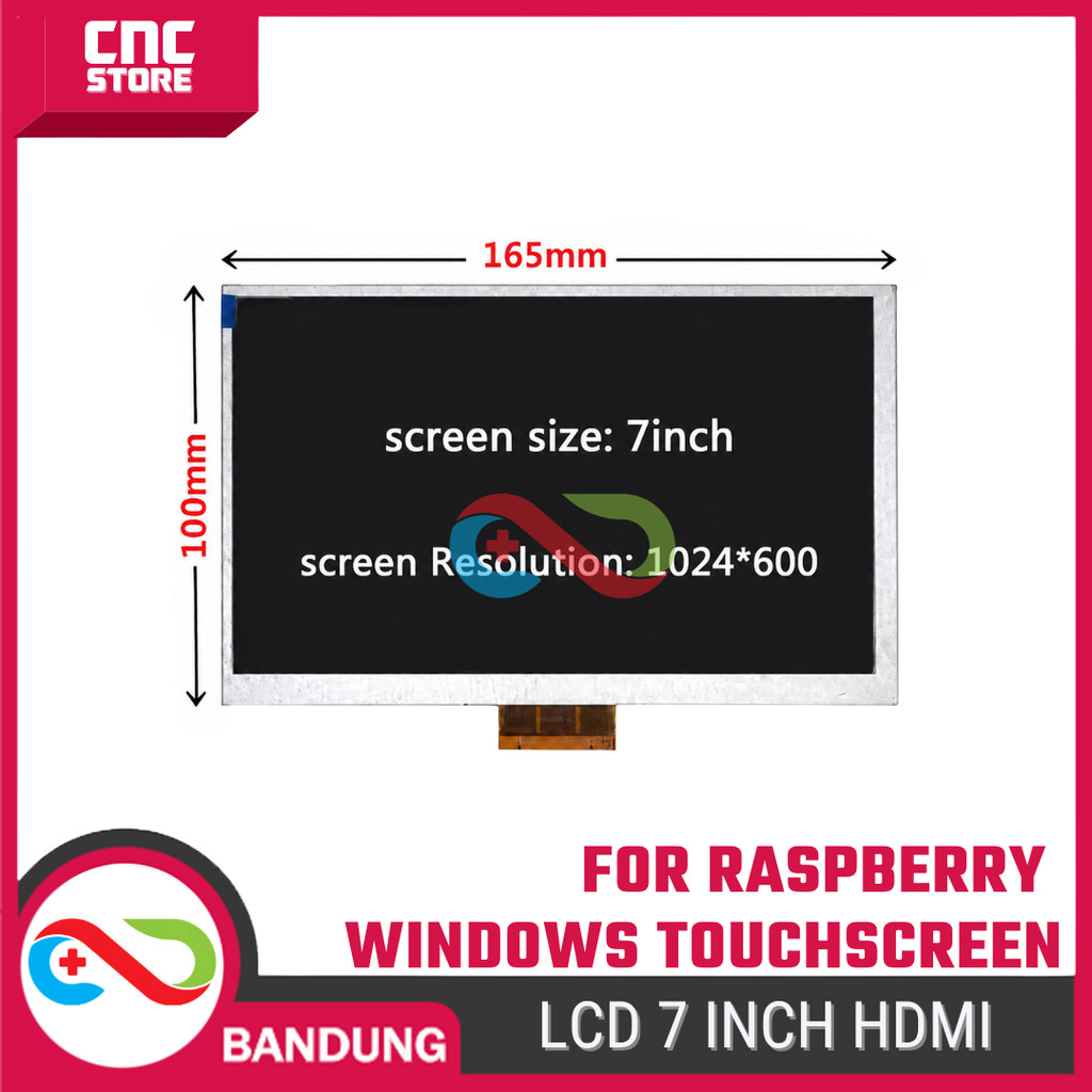 Jual LCD 7 Inch Hdmi For Raspberry Pi And Windows Capacitive ...
