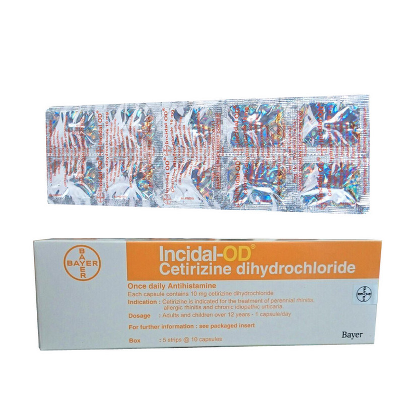 INCIDAL-OD 10 MG 1 STRIP @ 10 KAPSUL