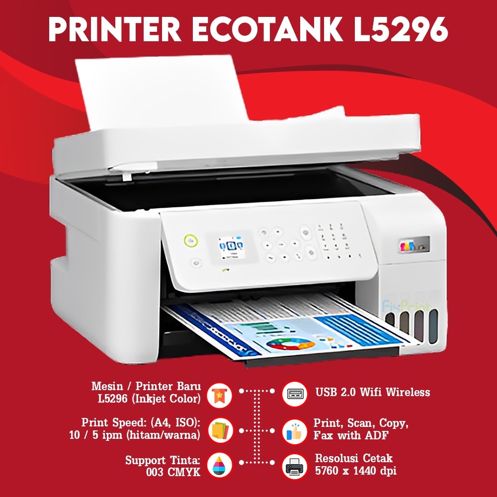 Jual FixPrint Printer Epson L5290 / L5296 All In One Fax With ADF ...