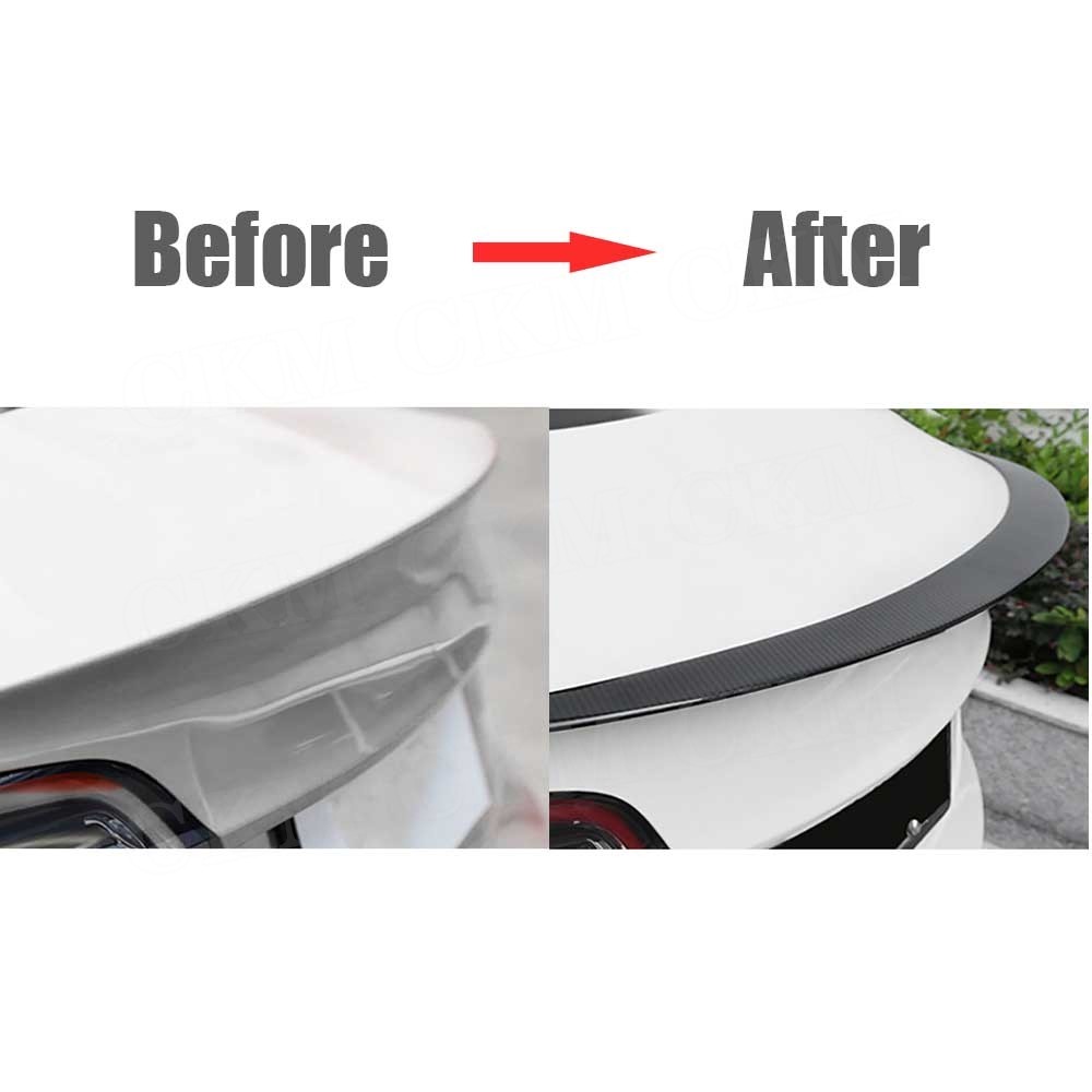Jual CKMUUER for Model Y Car Rear Boot Spoiler Trunk Wing Body Kits for ...
