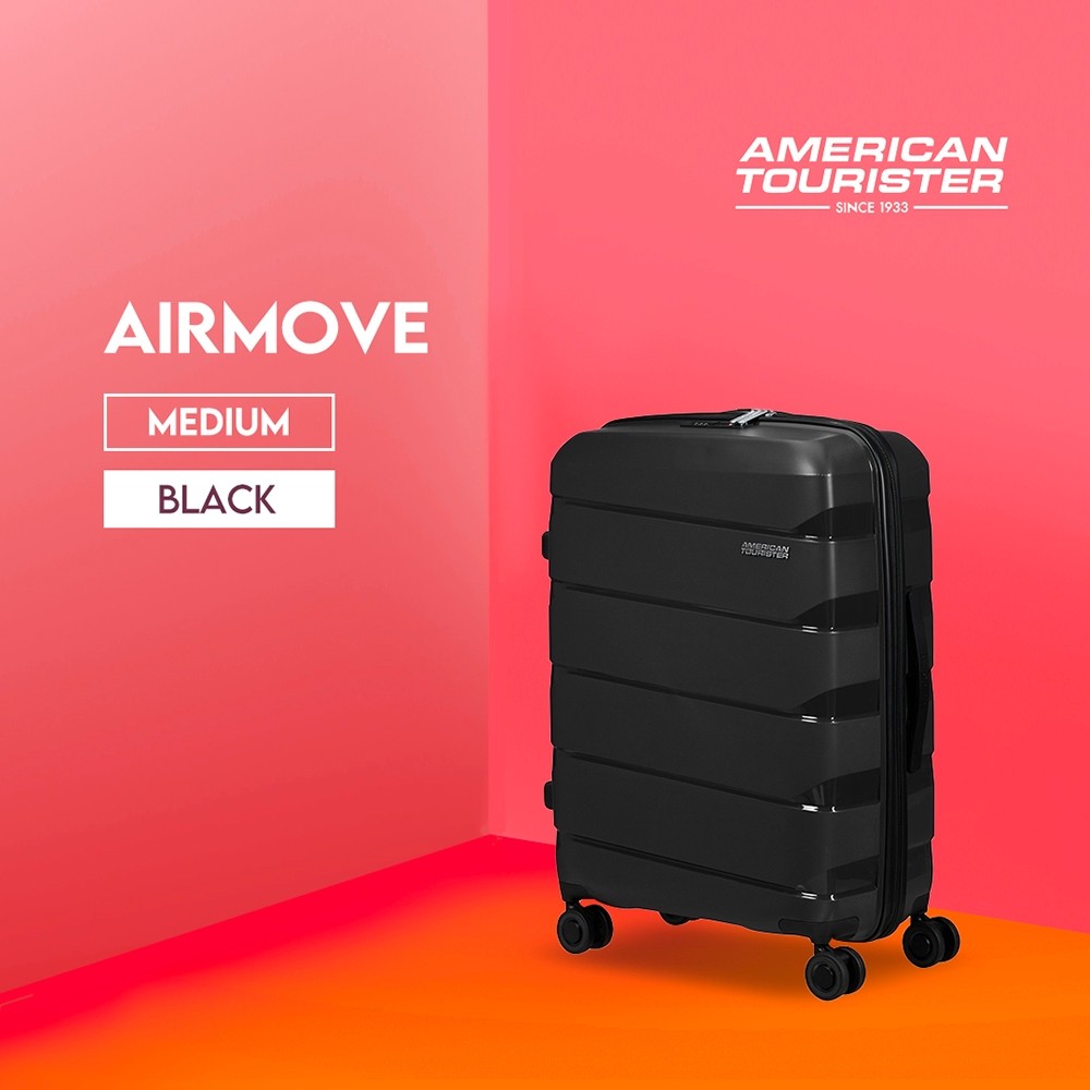 Jual American Tourister Koper Hardcase Air Move Medium 24 inch-Black ...