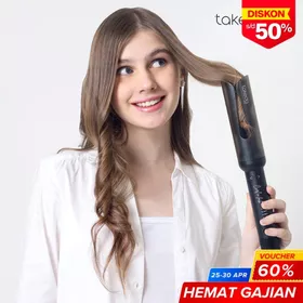 TakedaPro Catokan Keriting Otomatis TKD HL119 34mm Auto Hair Curler Ceramic